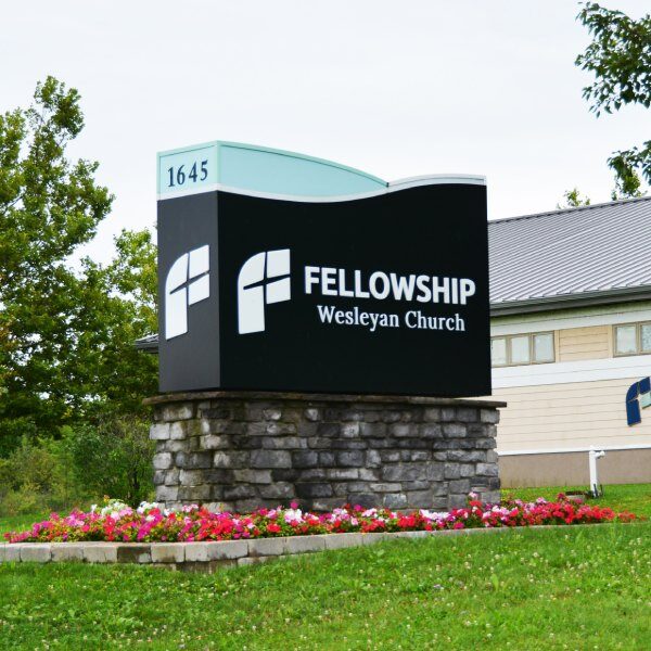 Fellowship Wesleyan Church - Custom Monument Sign (1)